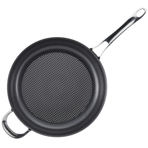 Anolon X Hybrid Cookware Nonstick Frying Pan with Helper Handle, 12
